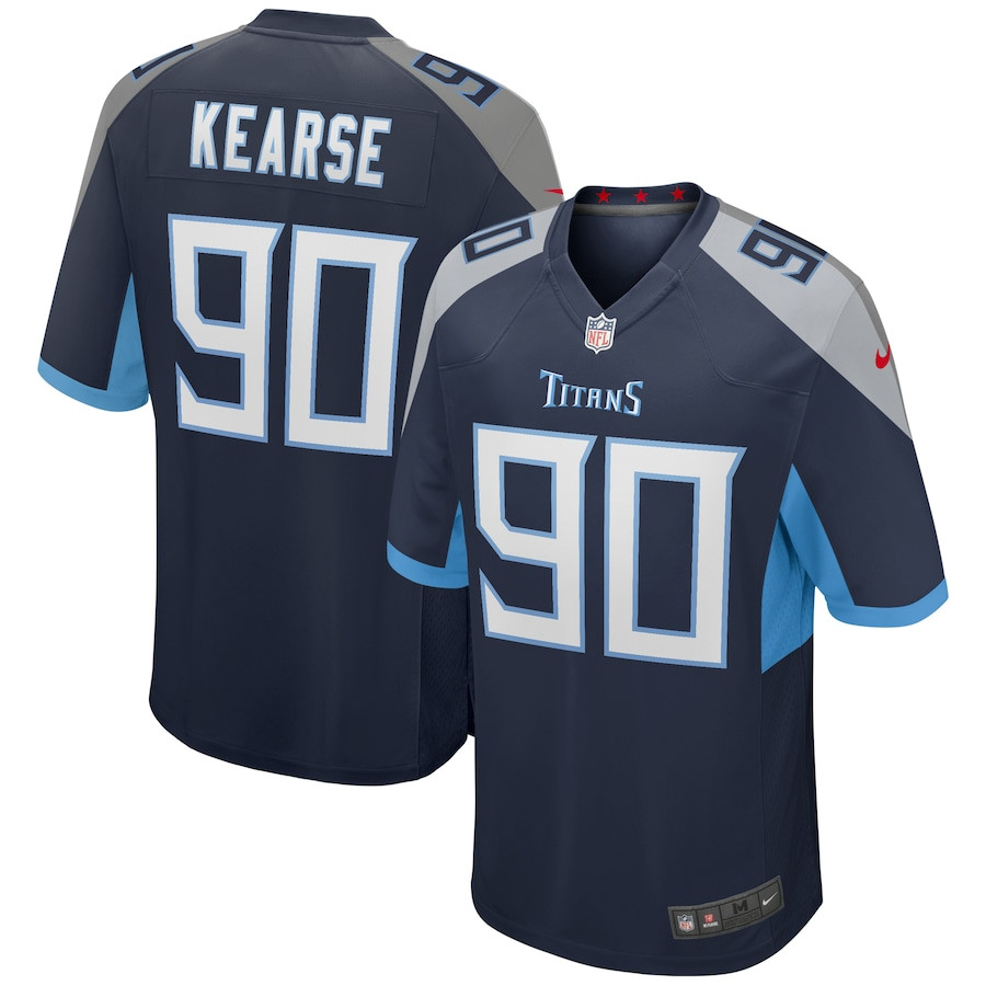 Jevon Kearse 90 Tennessee Titans Men Game Retired Jersey - Navy JS2060 Saliibo