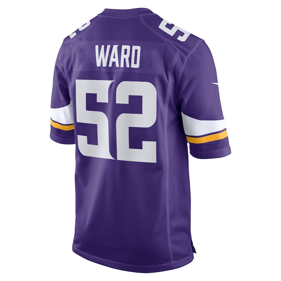 Jihad Ward 52 Minnesota Vikings Team Game Men Jersey - Purple JS3305 Saliibo - Image 3