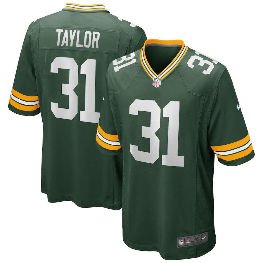 Jim Taylor 31 Green Bay Packers Men Game Retired Jersey - Green JS4796 Saliibo