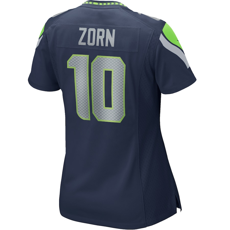 Jim Zorn 10 Seattle Seahawks Women Game Retired Jersey - College Navy JS9675 Saliibo - Image 3