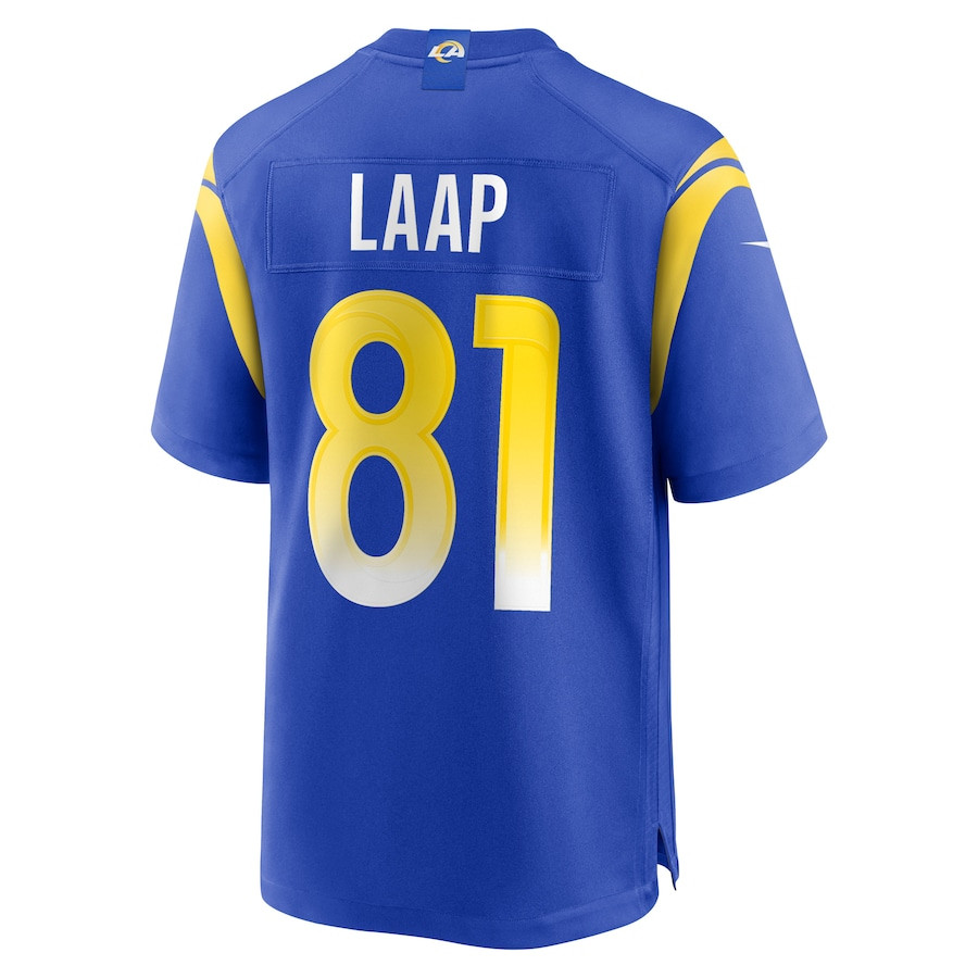 JJ Laap 81 Los Angeles Rams Game Men Jersey - Royal JS8296 Saliibo - Image 3