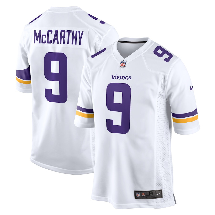 J.J. McCarthy 9 Minnesota Vikings Game Men Jersey - White JS4522 Saliibo