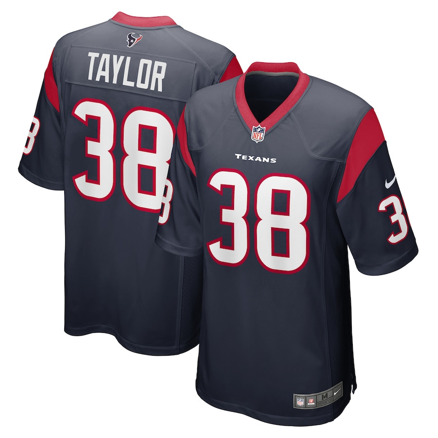 J.J. Taylor 38 Houston Texans Game Men Jersey - Navy JS4303 Saliibo