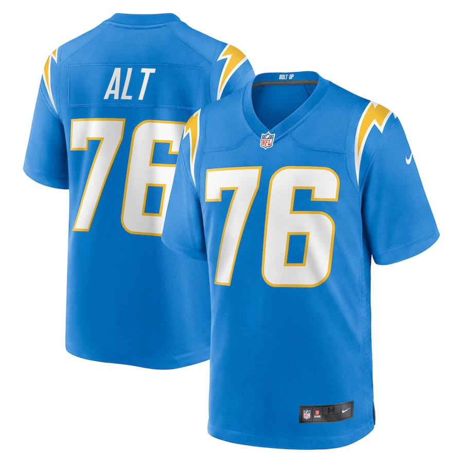 Joe Alt 76 Los Angeles Chargers Player Game Men Jersey - Powder Blue JS9808 Saliibo
