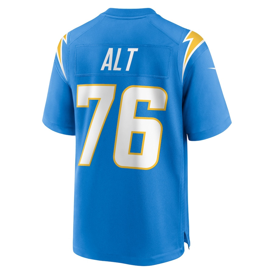 Joe Alt 76 Los Angeles Chargers Player Game Men Jersey - Powder Blue JS9808 Saliibo - Image 3