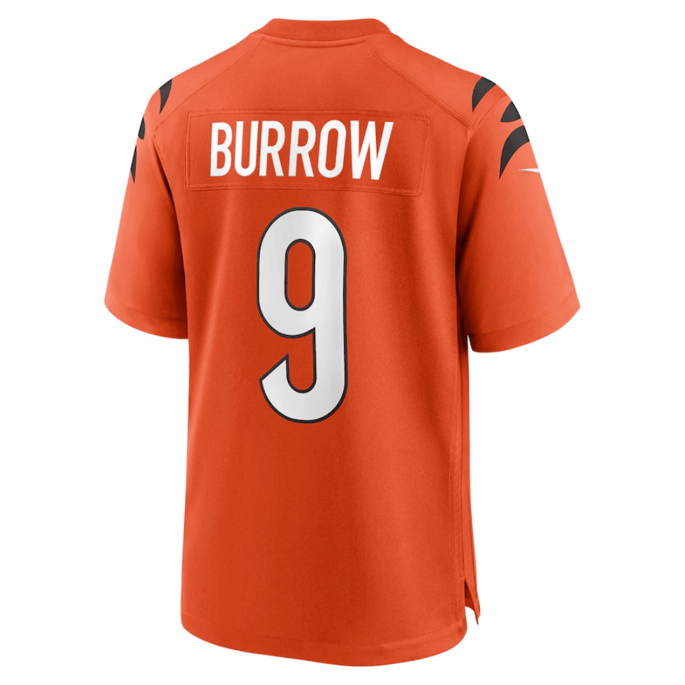 Joe Burrow 9 Cincinnati Bengals 2025 Pro Bowl Patch Game Men Jersey - Orange JS9828 Saliibo - Image 3
