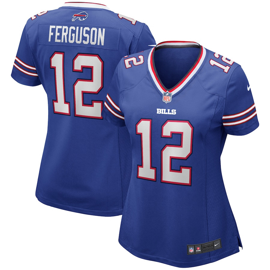 Joe Ferguson 12 Buffalo Bills Women Game Retired Jersey - Royal JS3709 Saliibo