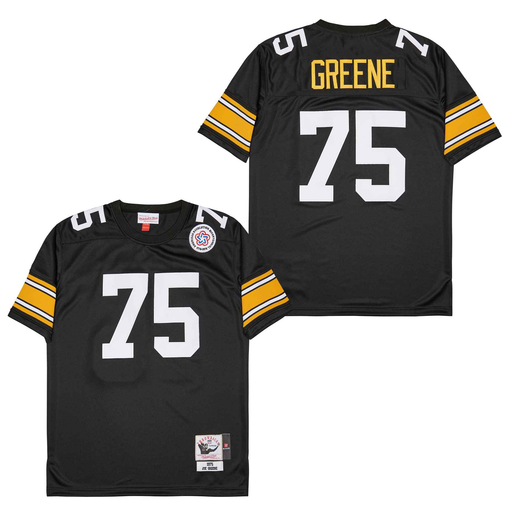 Joe Greene 75 Pittsburgh Steelers Retro Throwback Men Jersey - Black JS3938 Saliibo