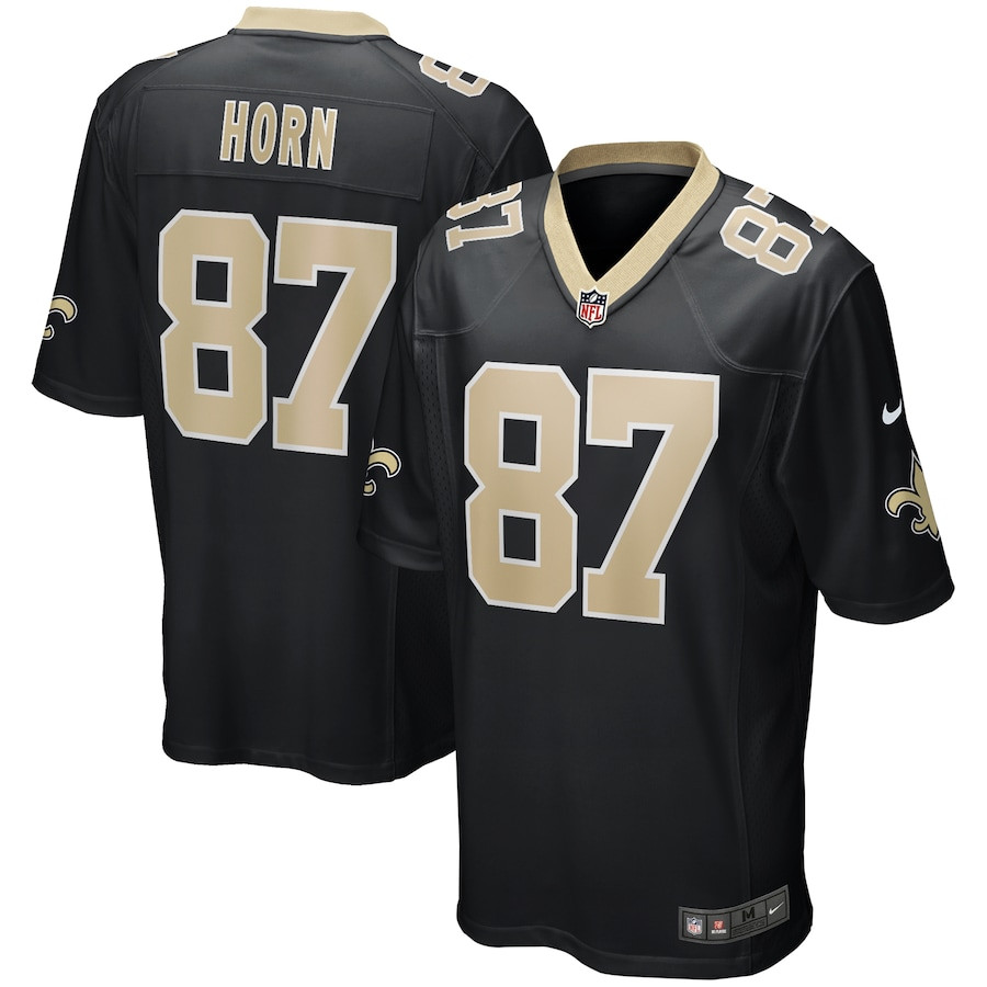 Joe Horn 87 New Orleans Saints Men Game Retired Jersey - Black JS6572 Saliibo