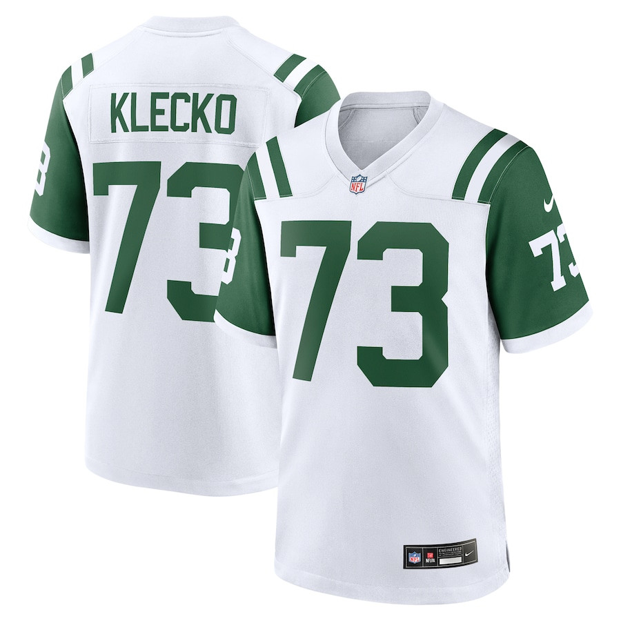 Joe Klecko 73 New York Jets Classic Alternate Retired Player Game Men Jersey - White JS8802 Saliibo