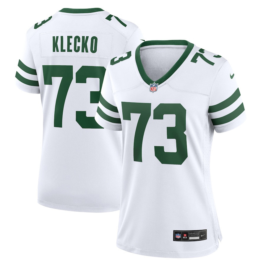 Joe Klecko 73 New York Jets Game Jersey Retired Player - Women, White JS4389 Saliibo