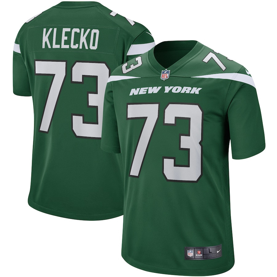 Joe Klecko 73 New York Jets Men Game Retired Jersey - Gotham Green JS6150 Saliibo