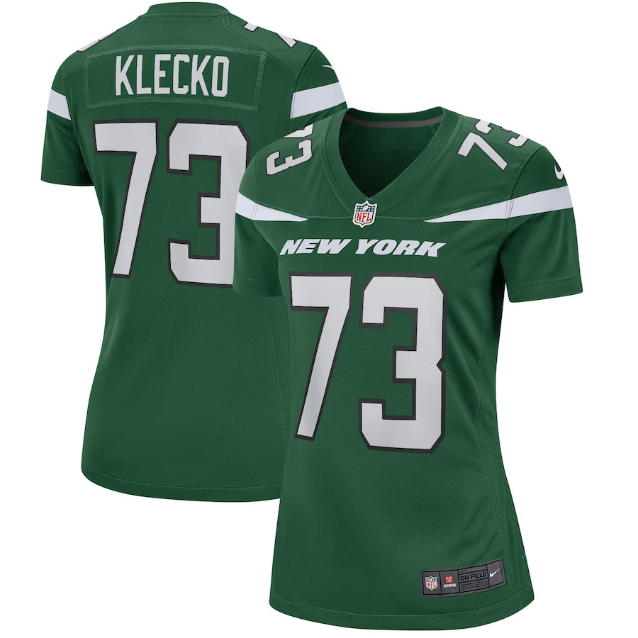 Joe Klecko 73 New York Jets Women Game Retired Jersey - Gotham Green JS9724 Saliibo
