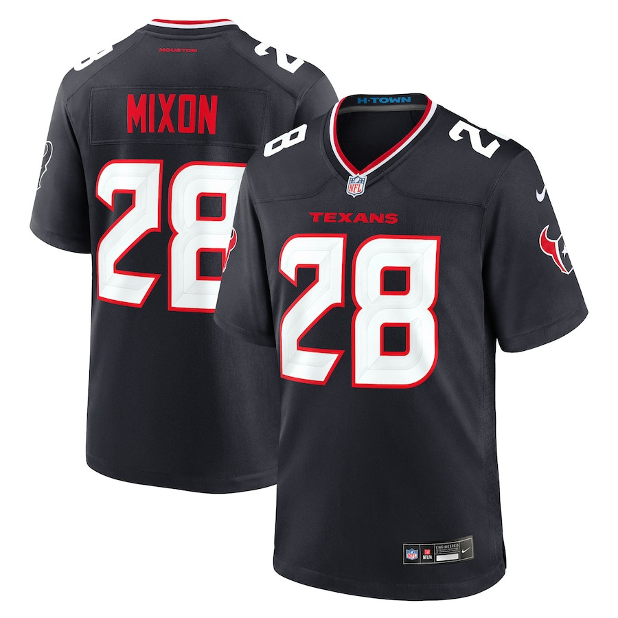 Joe Mixon 28 Houston Texans Game Men Jersey - Navy JS6858 Saliibo