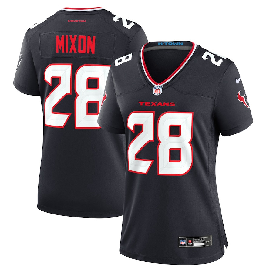 Joe Mixon 28 Houston Texans Women Game Jersey - Navy JS5113 Saliibo
