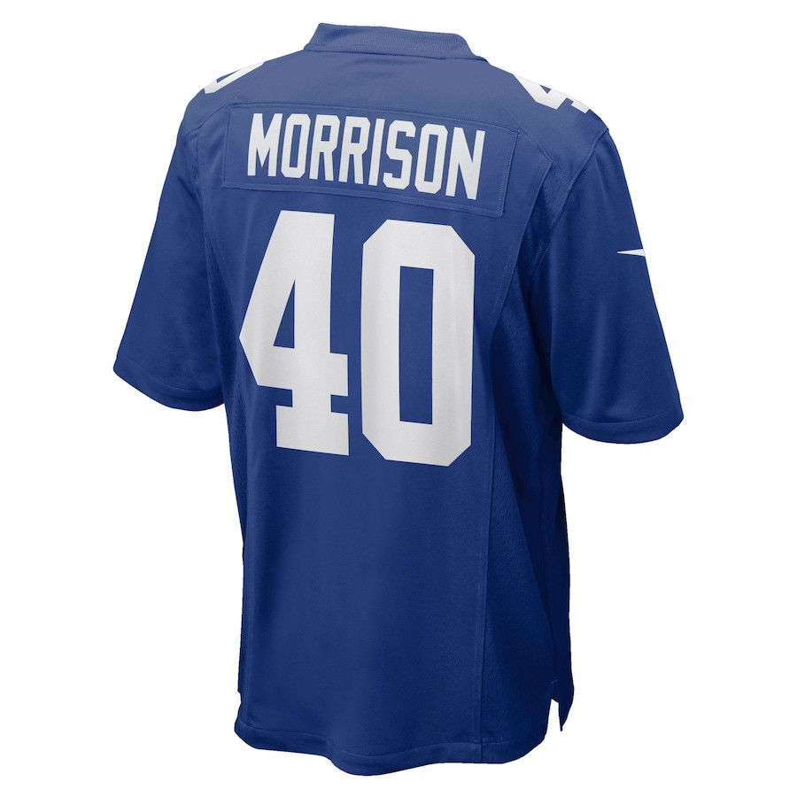 Joe Morrison 40 New York Giants Men Retired Jersey - Royal JS2431 Saliibo - Image 3