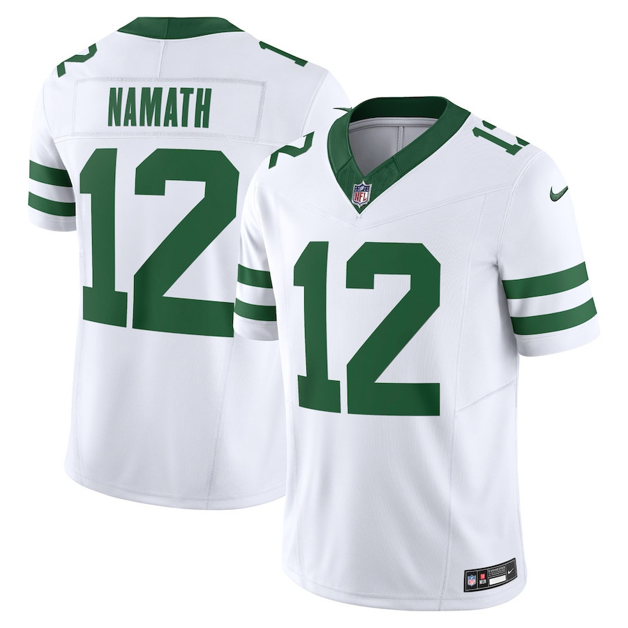 Joe Namath 12 New York Jets Game Jersey - Men, Legacy White JS9868 Saliibo