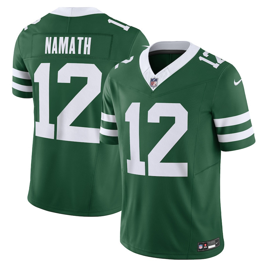Joe Namath 12 New York Jets Vapor F.U.S.E. Limited Jersey - Legacy Green JS7045 Saliibo