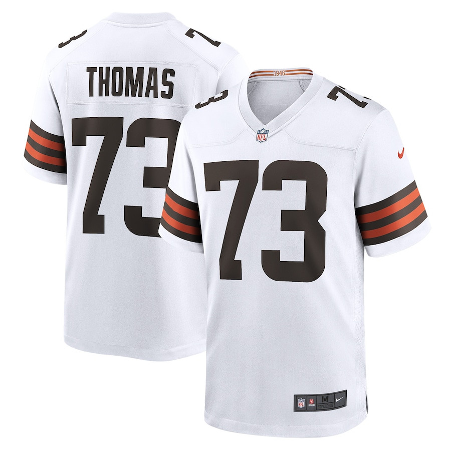 Joe Thomas 73 Cleveland Browns Men Retired Game Jersey - White JS1616 Saliibo