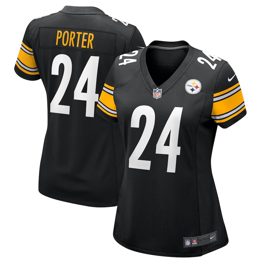 Joey Porter Jr. 24 Pittsburgh Steelers Women's Game Jersey - Black JS6767 Saliibo