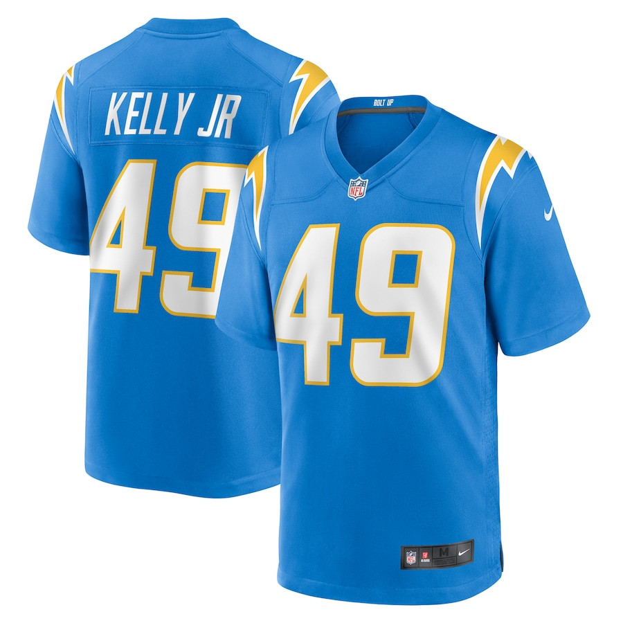 John Kelly Jr. 49 Los Angeles Chargers Team Game Men Jersey - Powder Blue JS9824 Saliibo