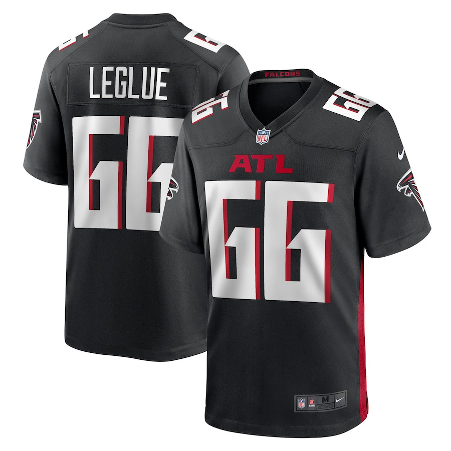 John Leglue 66 Atlanta Falcons Game Men Jersey - Black JS9457 Saliibo