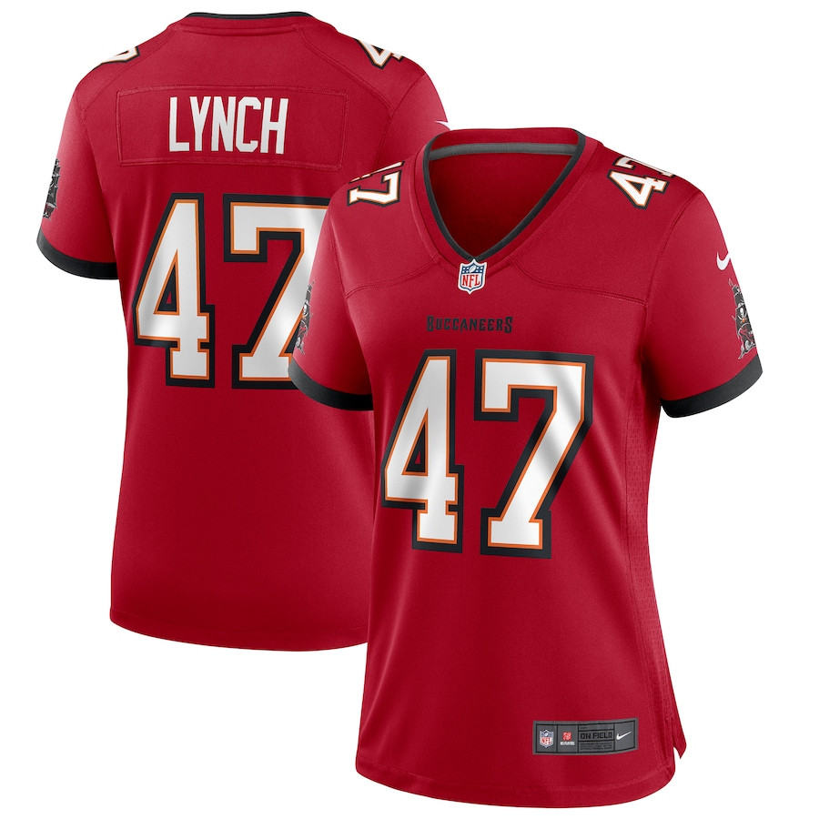John Lynch 47 Tampa Bay Buccaneers Women Game Retired Jersey - Red JS7099 Saliibo