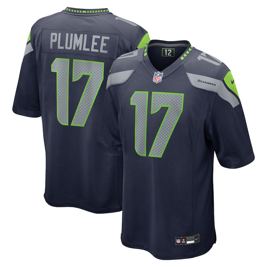 John Rhys Plumlee 17 Seattle Seahawks Game Men Jersey - College Navy JS8894 Saliibo