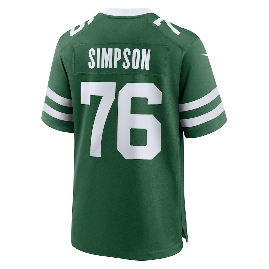 John Simpson 76 New York Jets Team Game Men Jersey - Legacy Green JS3108 Saliibo - Image 3