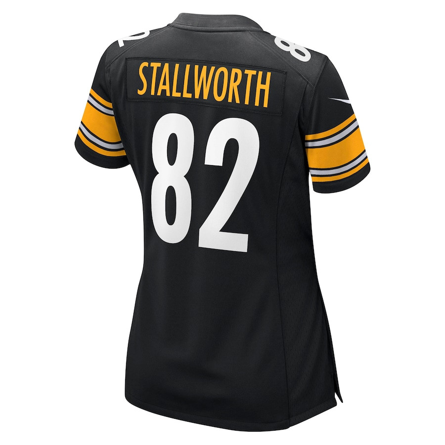 John Stallworth 82 Pittsburgh Steelers Women Retired Jersey - Black JS4701 Saliibo - Image 3
