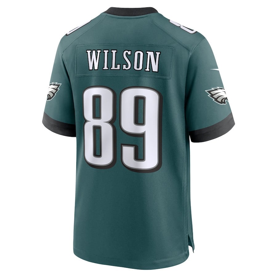 Johnny Wilson #89 Philadelphia Eagles Super Bowl LIX Jersey - Men's - Midnight Green JS4866 Saliibo - Image 3