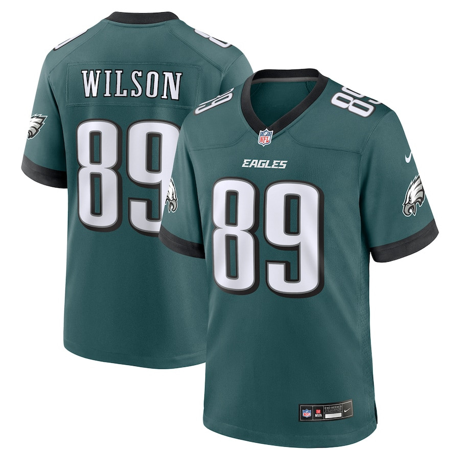 Johnny Wilson 89 Philadelphia Eagles Team Game Men Jersey - Midnight Green JS4443 Saliibo