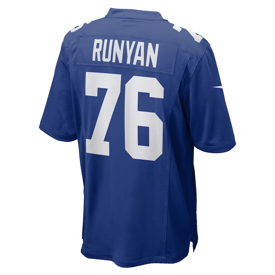 Jon Runyan 76 New York Giants Team Game Men Jersey - Royal JS7017 Saliibo - Image 3