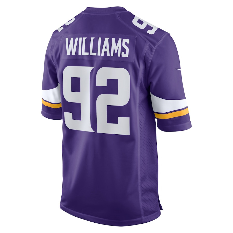 Jonah Williams 92 Minnesota Vikings Game Men Jersey - Purple JS6314 Saliibo - Image 3