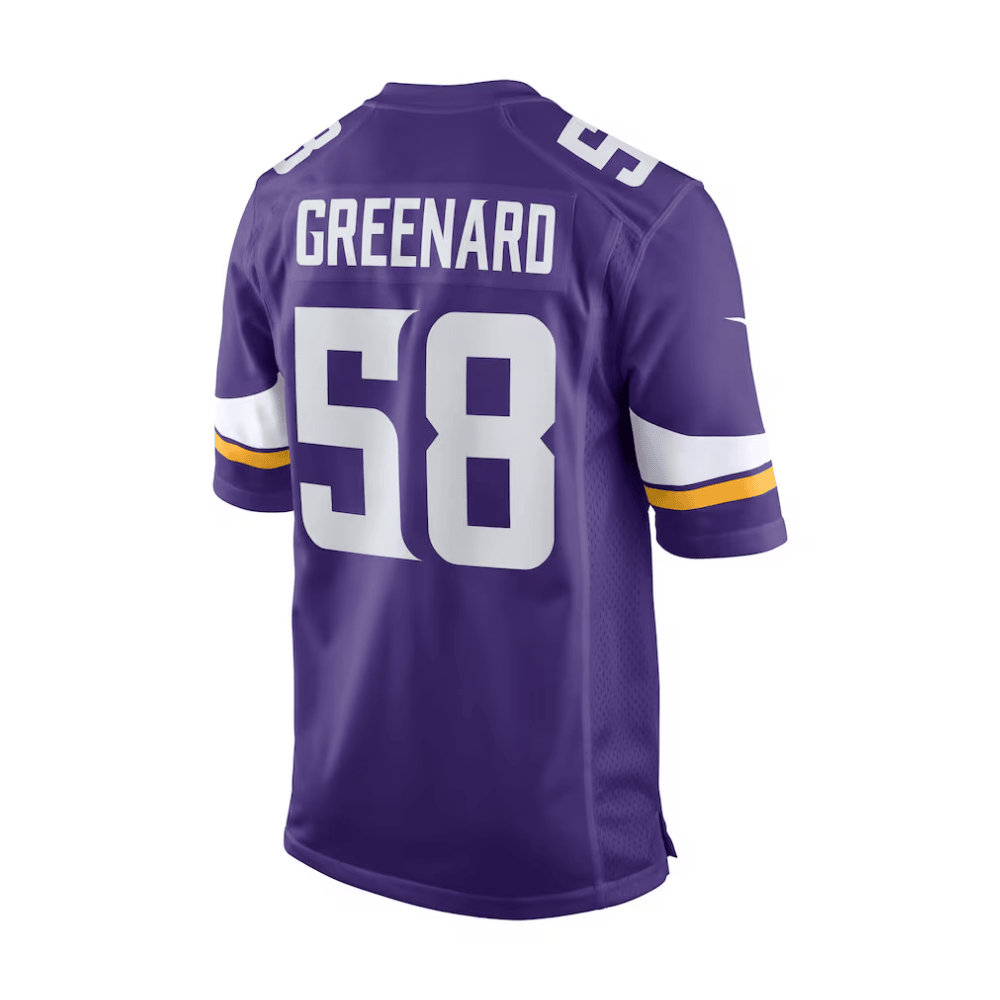 Jonathan Greenard 58 Baltimore Ravens 2025 Pro Bowl Patch Game Men Jersey - Purple JS5518 Saliibo - Image 3
