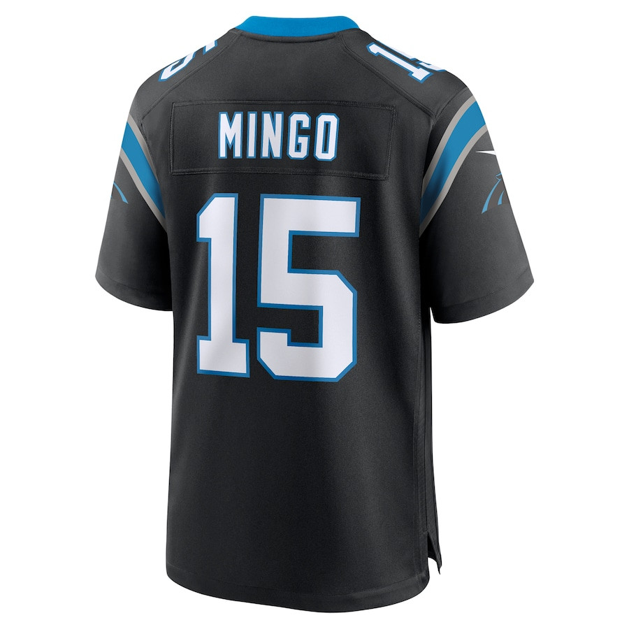 Jonathan Mingo 15 Carolina Panthers Game Men Jersey - Black JS2506 Saliibo - Image 3