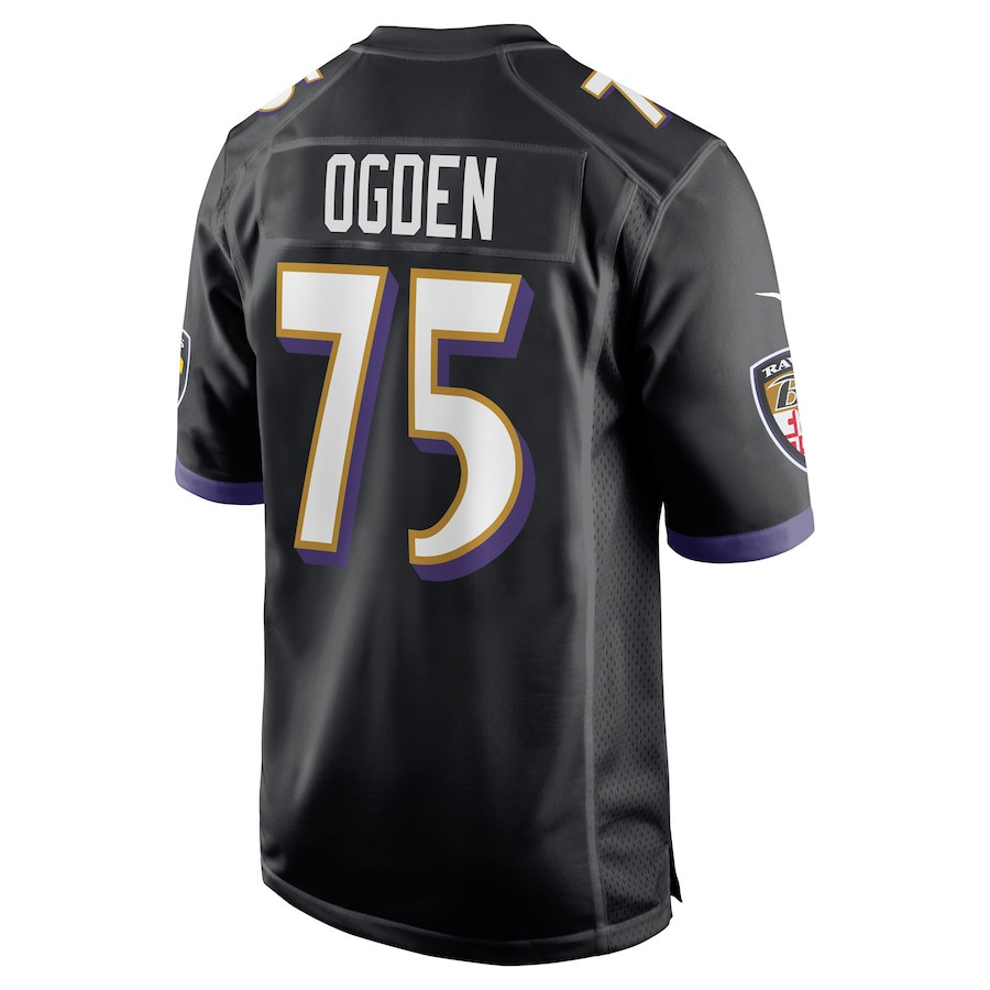Jonathan Ogden 75 Baltimore Ravens Men Retired Jersey - Black JS5082 Saliibo - Image 3