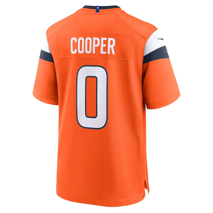 Jonathon Cooper 0 Denver Broncos Team Game Men Jersey - Orange JS4121 Saliibo - Image 3