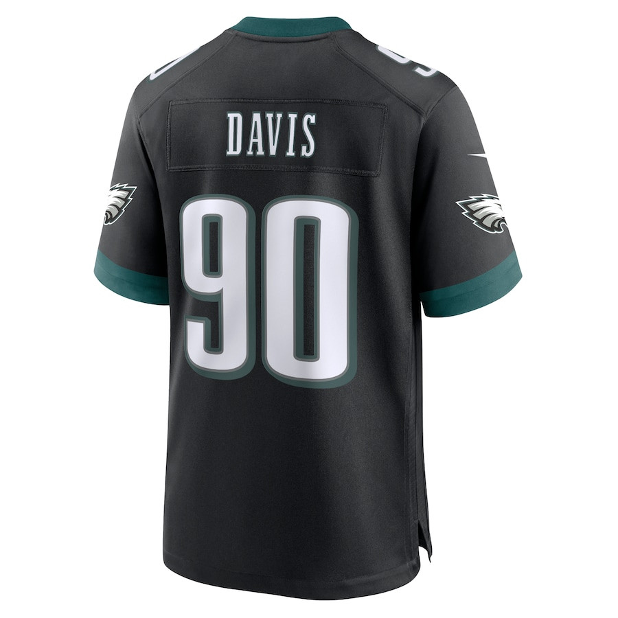 Jordan Davis 90 Philadelphia Eagles Alternate Game Men Jersey - Black JS8075 Saliibo - Image 3