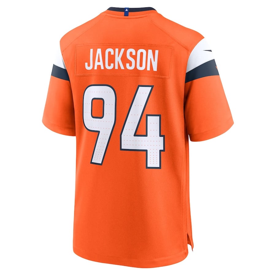 Jordan Jackson 94 Denver Broncos Team Game Men Jersey - Orange JS4127 Saliibo - Image 3