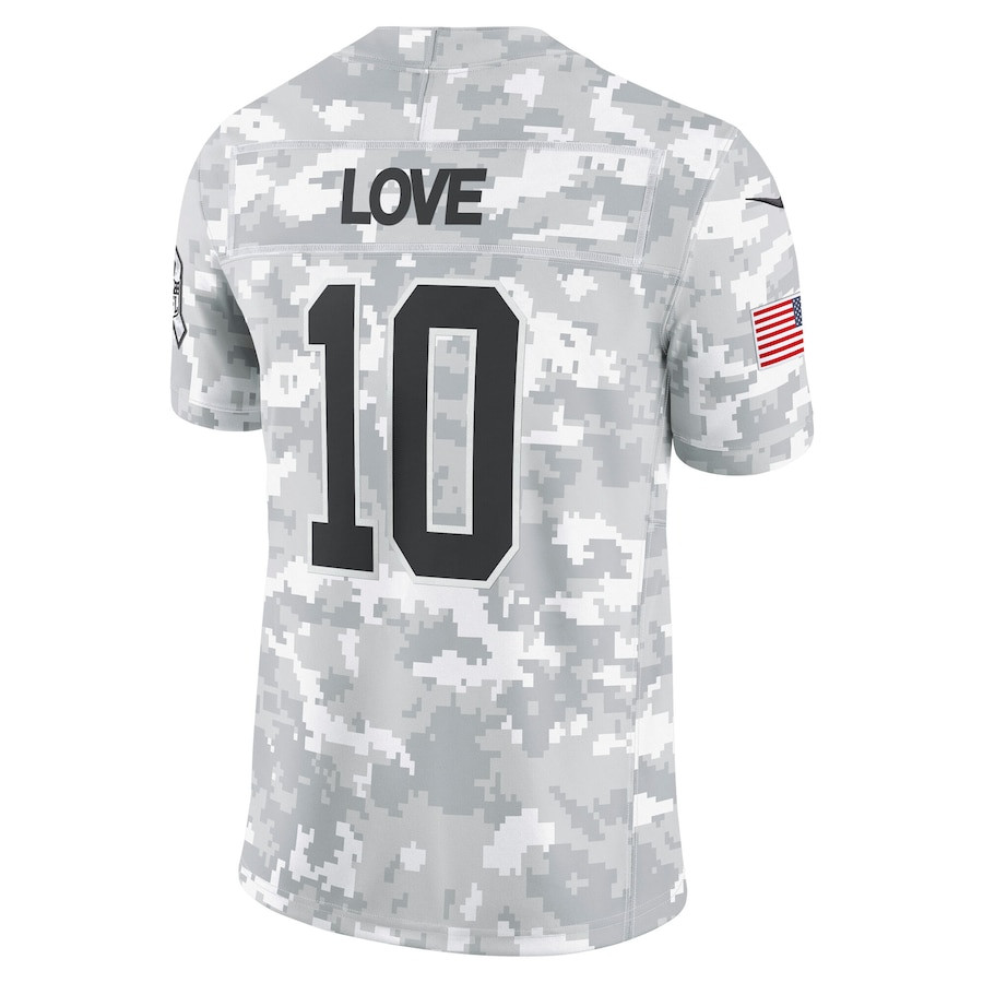 Jordan Love 10 Green Bay Packers 2024 Salute to Service Limited Men Jersey - Arctic Camo JS2070 Saliibo - Image 3