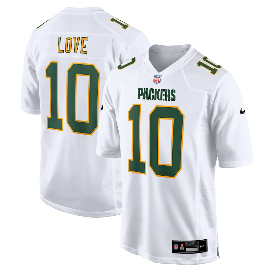 Jordan Love 10 Green Bay Packers Fashion Game Men Jersey - White JS8400 Saliibo