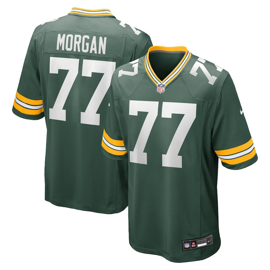 Jordan Morgan 77 Green Bay Packers 2024 Game Men Jersey - Green JS6494 Saliibo