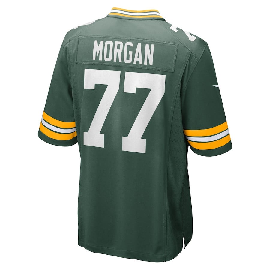 Jordan Morgan 77 Green Bay Packers 2024 Game Men Jersey - Green JS6494 Saliibo - Image 3