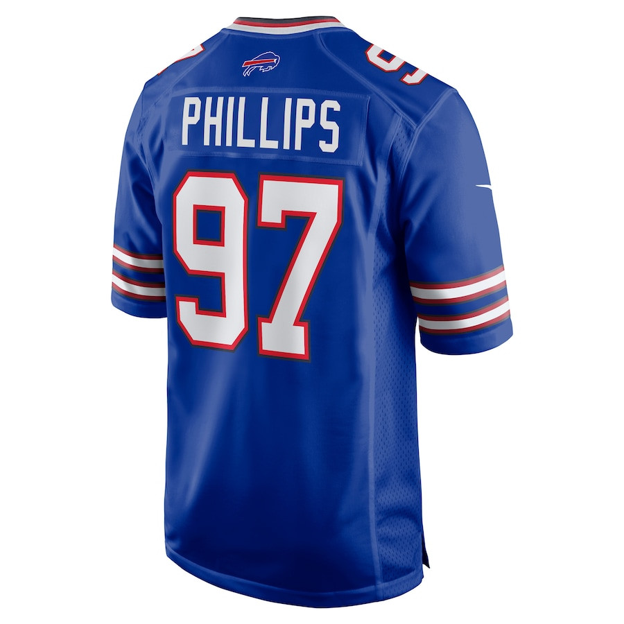 Jordan Phillips 97 Buffalo Bills Men Game Jersey - Royal JS4152 Saliibo - Image 3