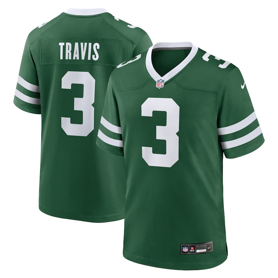 Jordan Travis 3 New York Jets Team Game Men Jersey - Legacy Green JS1142 Saliibo