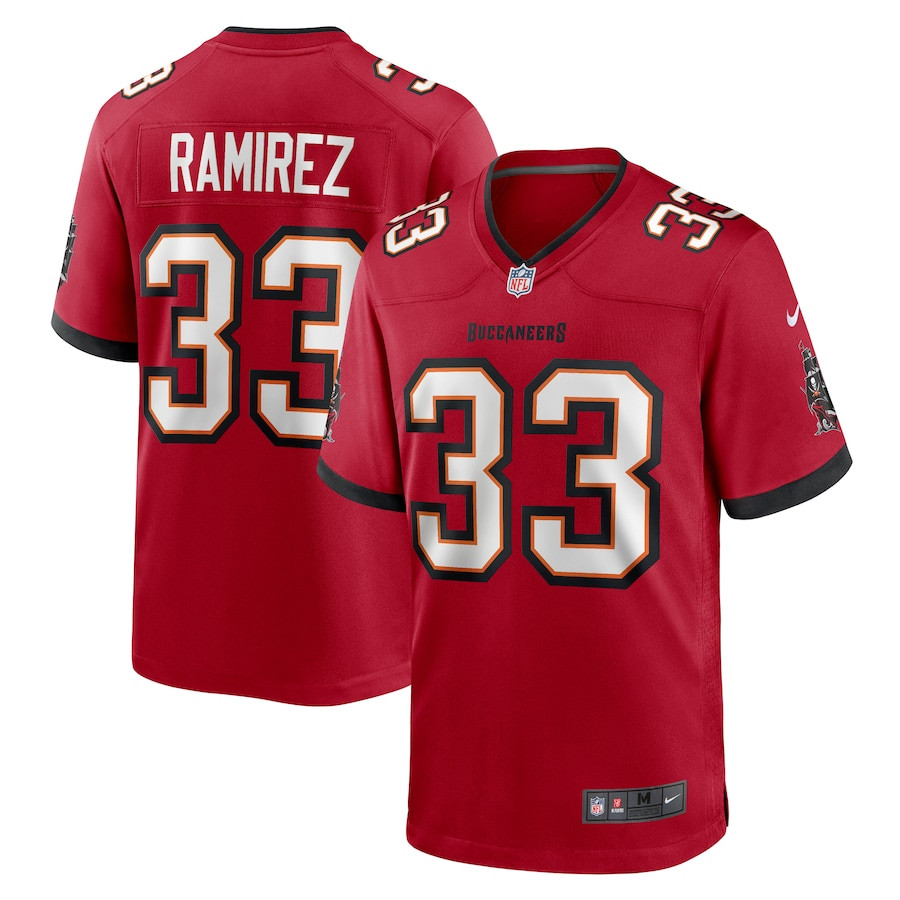 Jose Ramirez 33 Tampa Bay Buccaneers Game Men Jersey - Red JS6003 Saliibo
