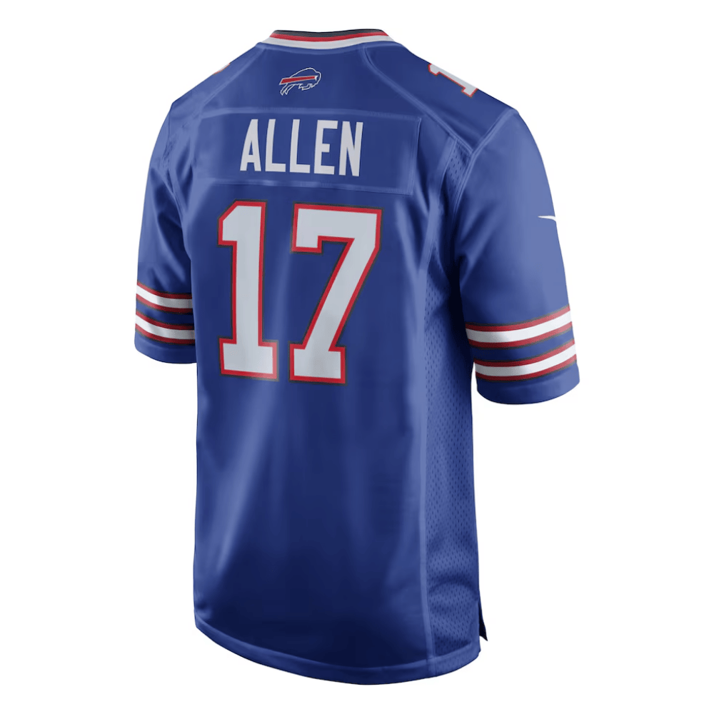 Josh Allen 17 Buffalo Bills 2025 Pro Bowl Patch Game Men Jersey - Royal JS4267 Saliibo - Image 3