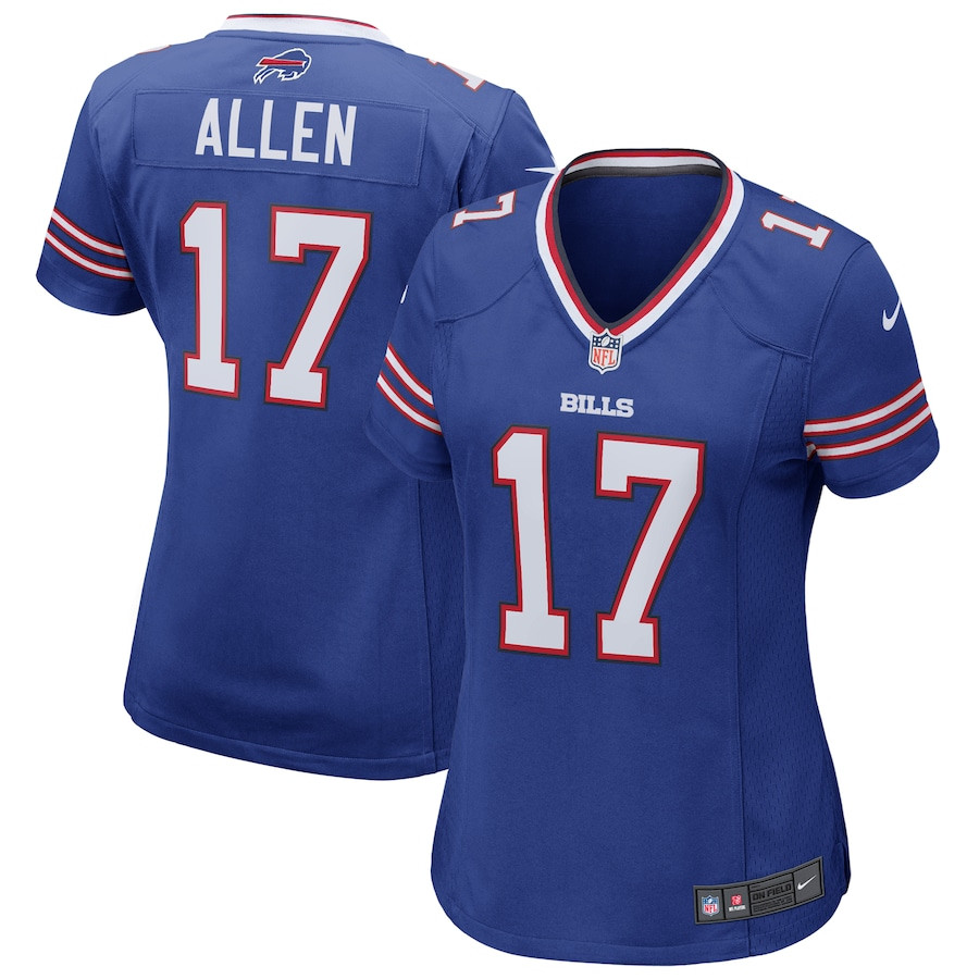 Josh Allen 17 Buffalo Bills Women Game Jersey - Royal JS9573 Saliibo