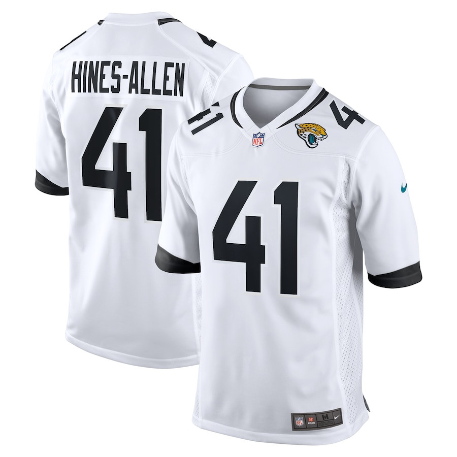 Josh Hines-Allen 41 Jacksonville Jaguars Player Game Men Jersey - White JS7280 Saliibo